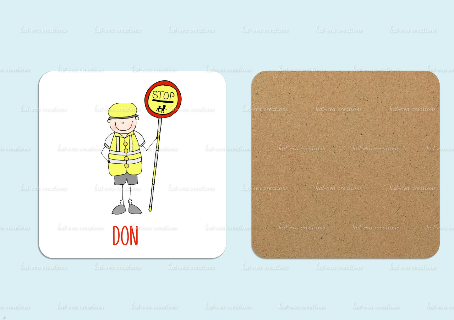 lollipop lady / lollipop man crossing patrol mug or mug and coaster can be personalised