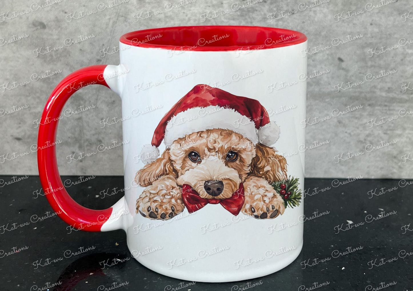 Dog mug. personalised Christmas dog mug. Lots of dogs available, Ideal christmas gift, secret santa present, stocking filler. xmas eve box