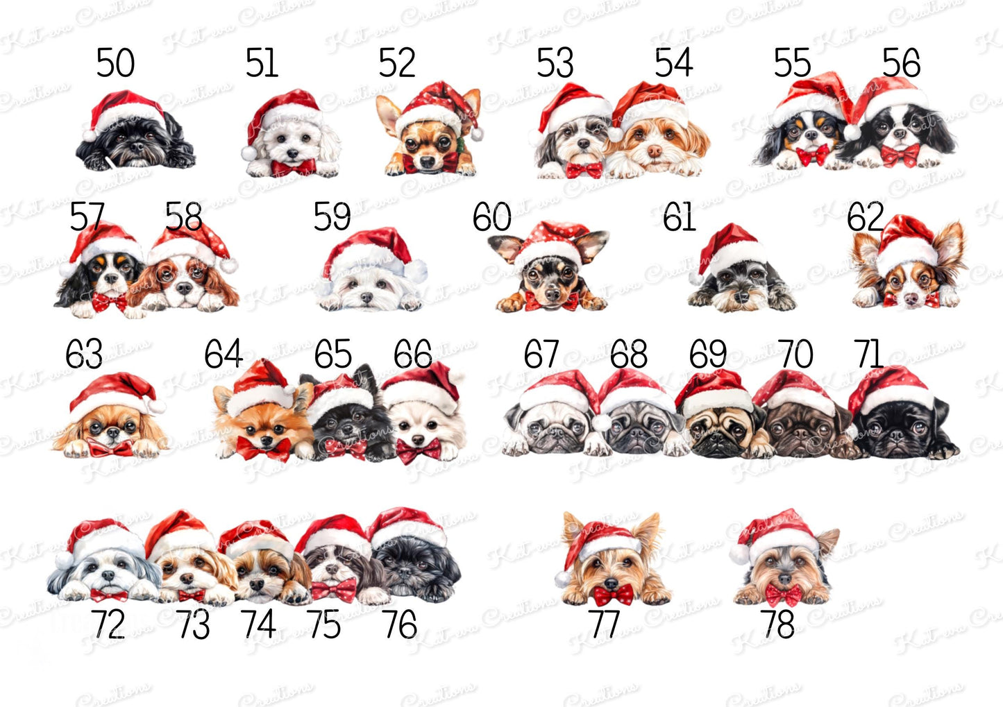 Dog Christmas decoration. Personalised ceramic dog decoration. Ideal christmas gift, secret santa present, Stocking filler. xmas eve box