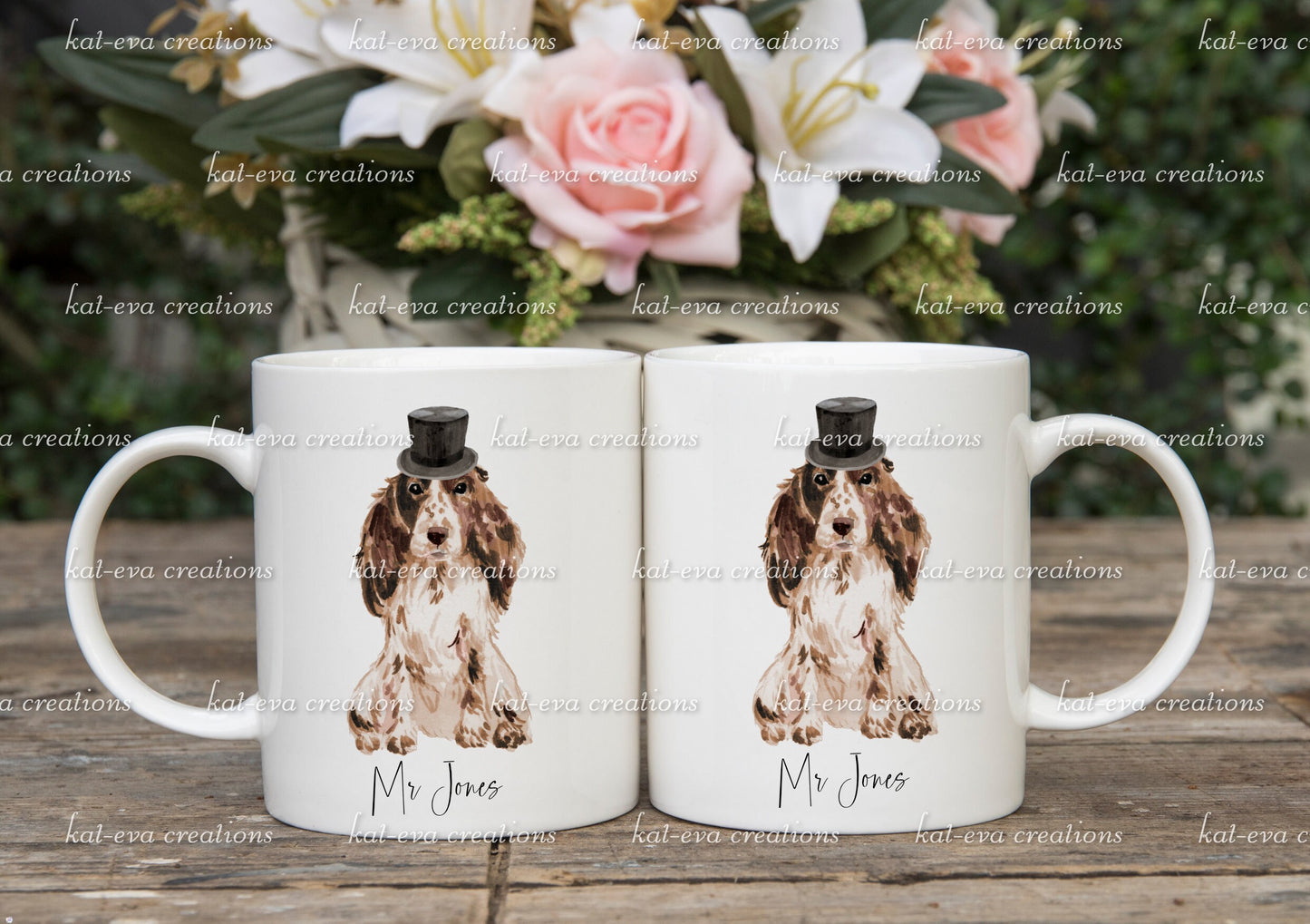 mr and mrs dog mugs available individually or as a set ideal wedding, anniversary present. can be made as mr and mr or mrs and mrs as well.