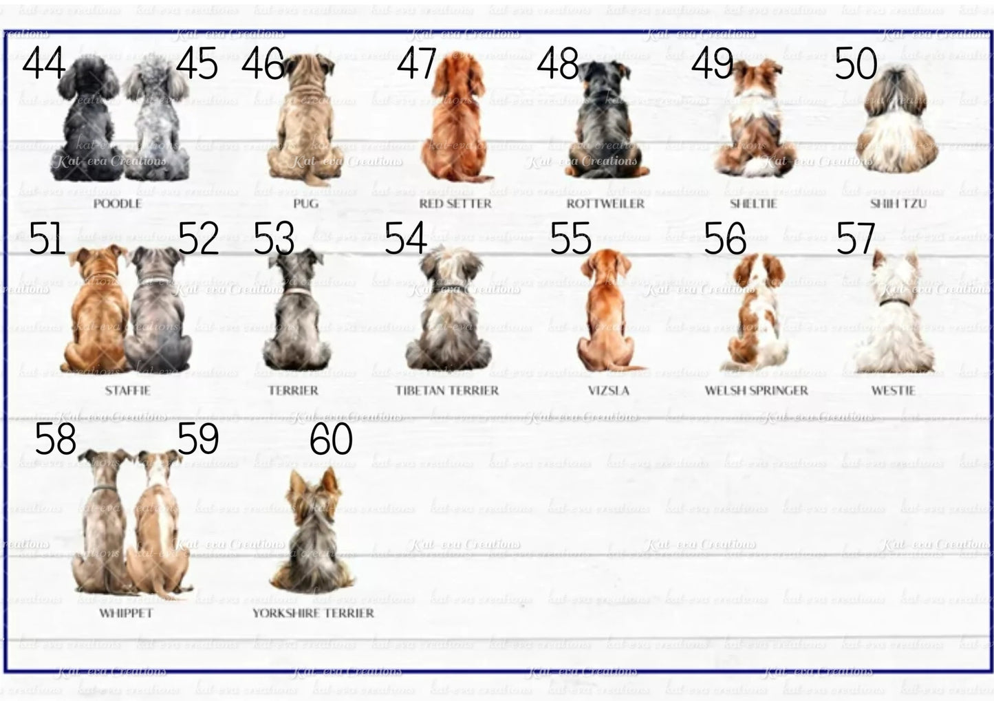 Dog and owner card. summer personalised dog card. Lots of different people and dogs available, Ideal Birthday or fathers day card
