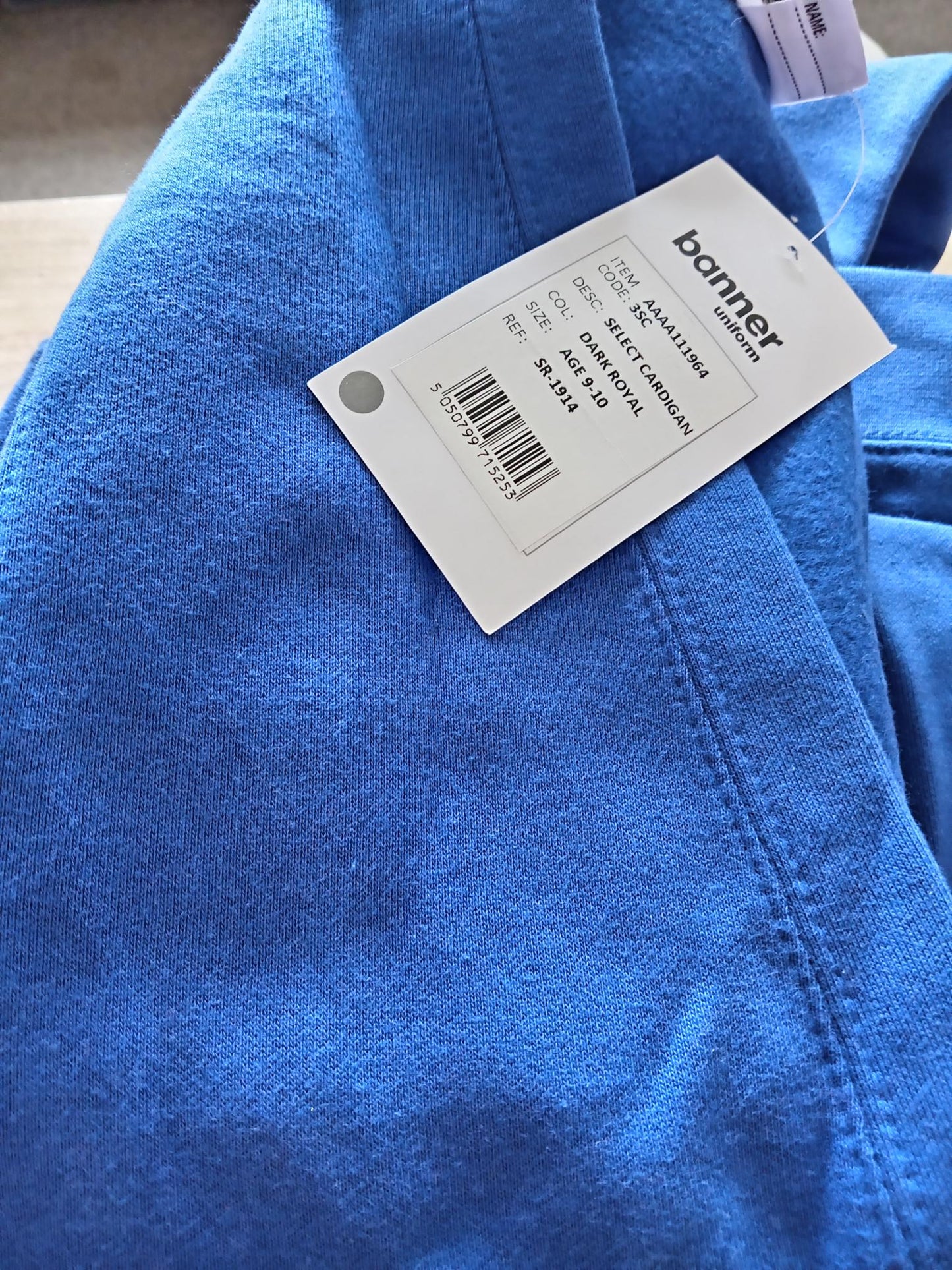 Royal Blue school cardigans and jumpers