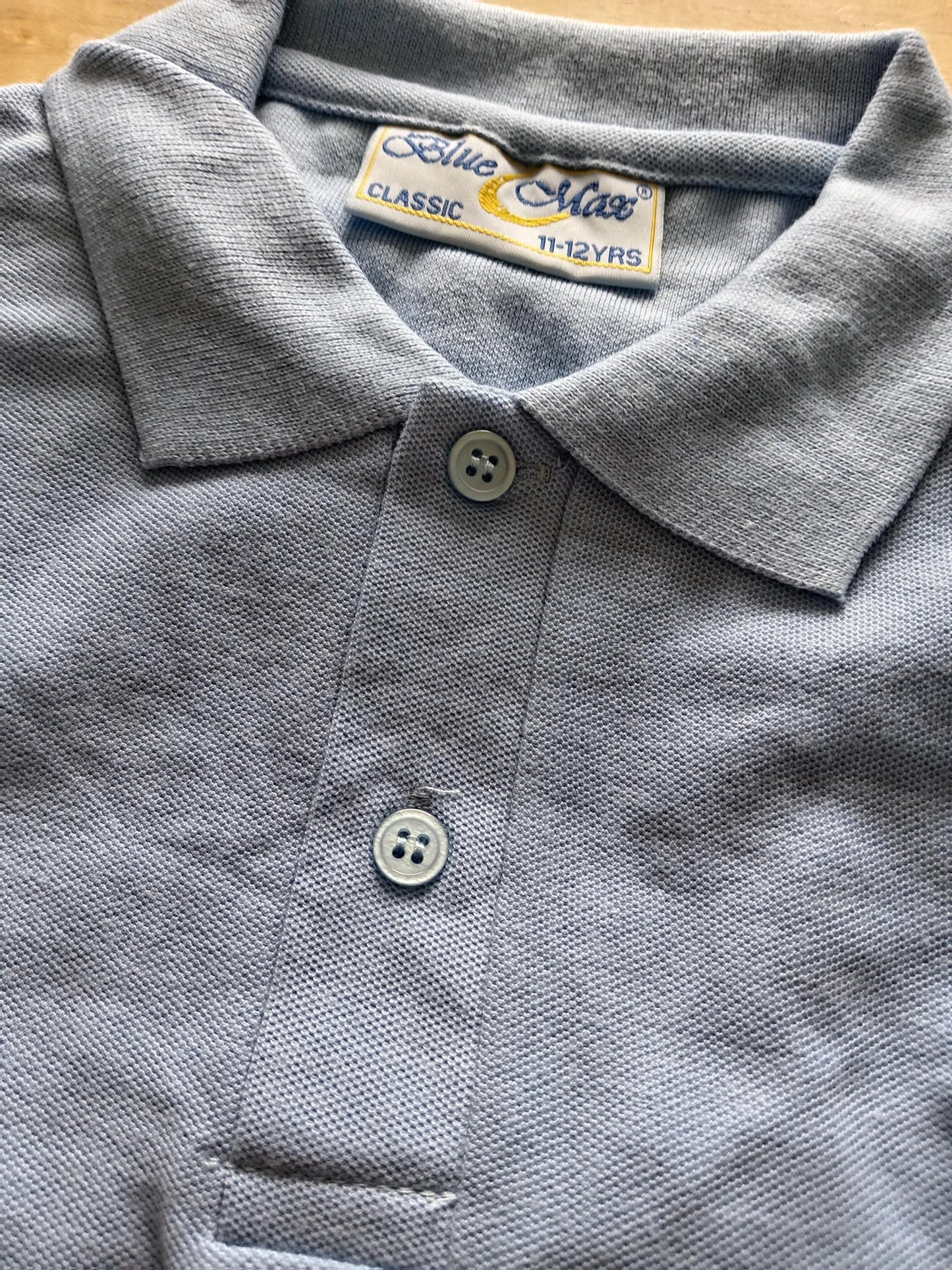 Pale blue polos