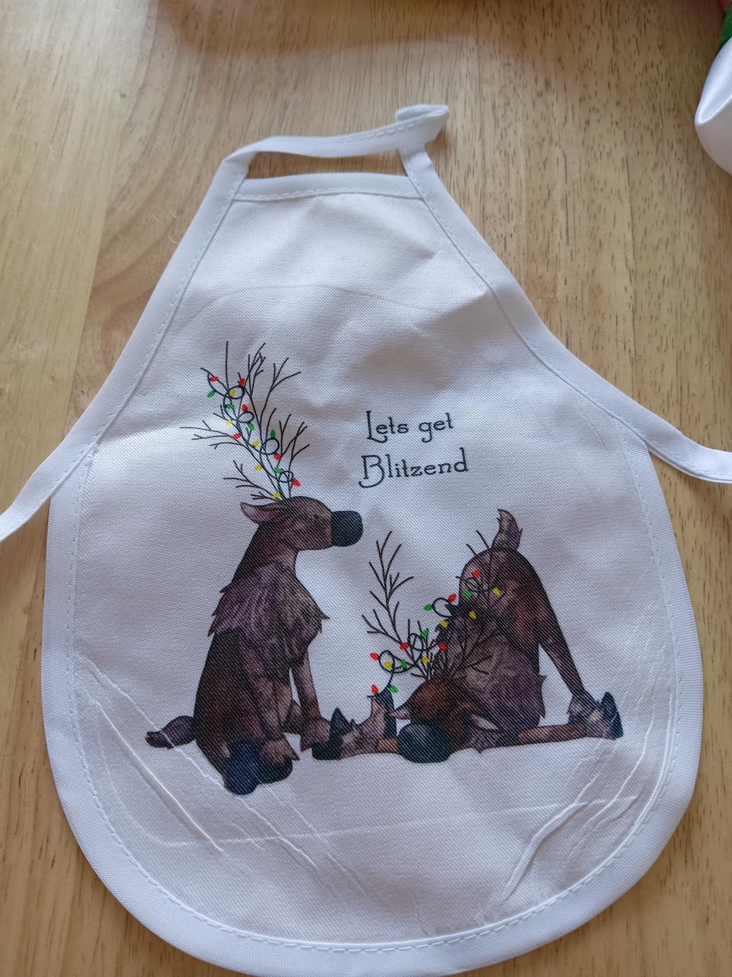 wine bottle apron