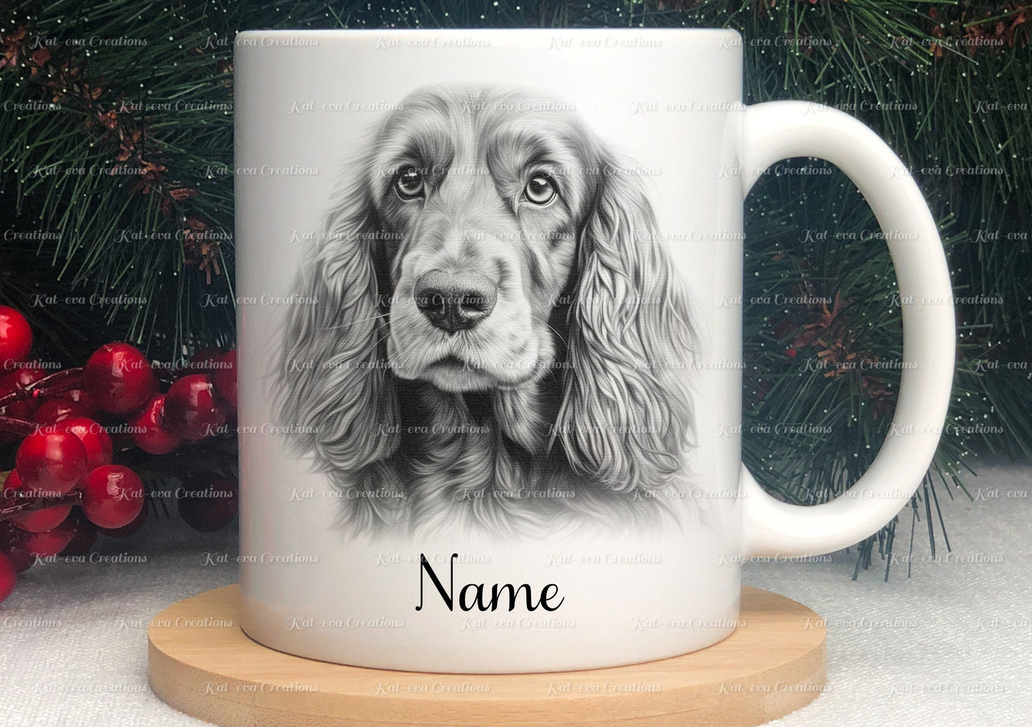 spaniel mug. Gorgeous cocker spaniel Cup. Ideal for birthday, secret santa, stocking filler or Christmas present