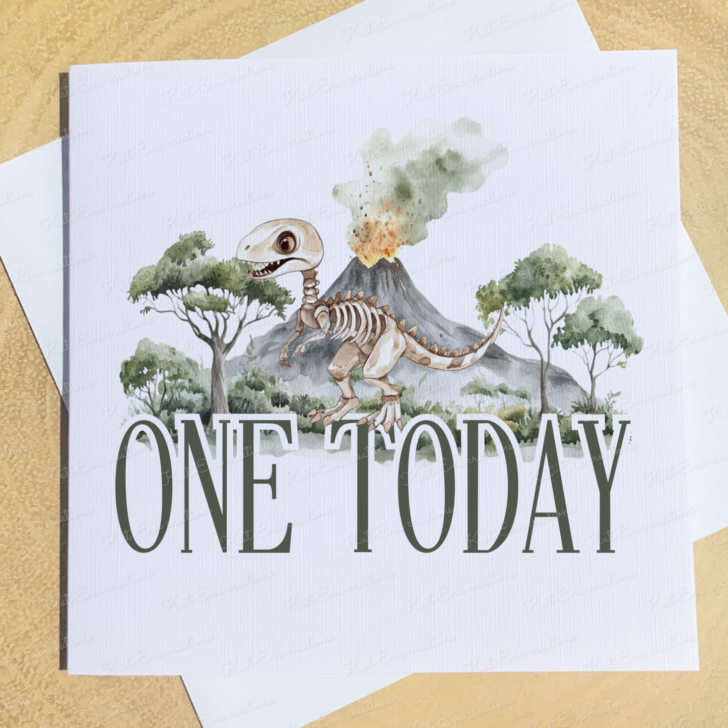 Dinosaur birthday card