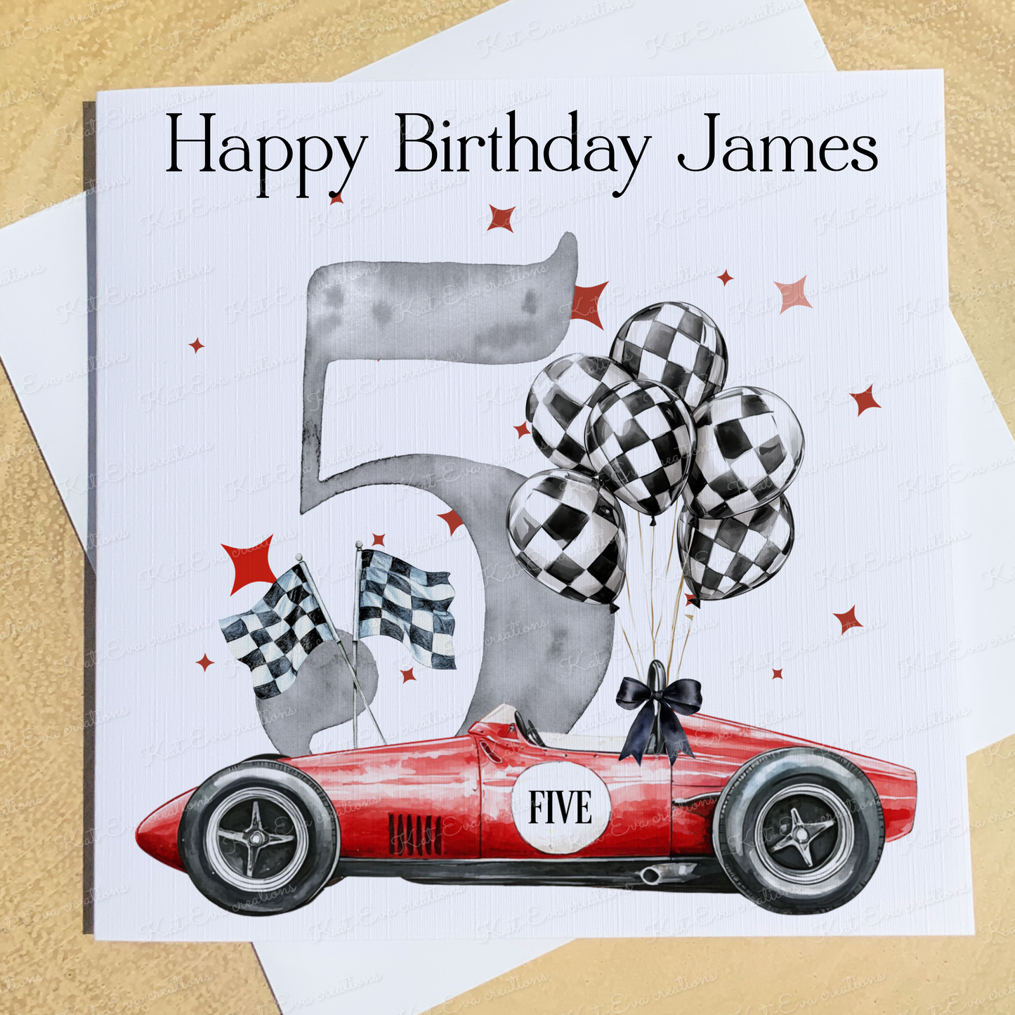 Racing birthday card