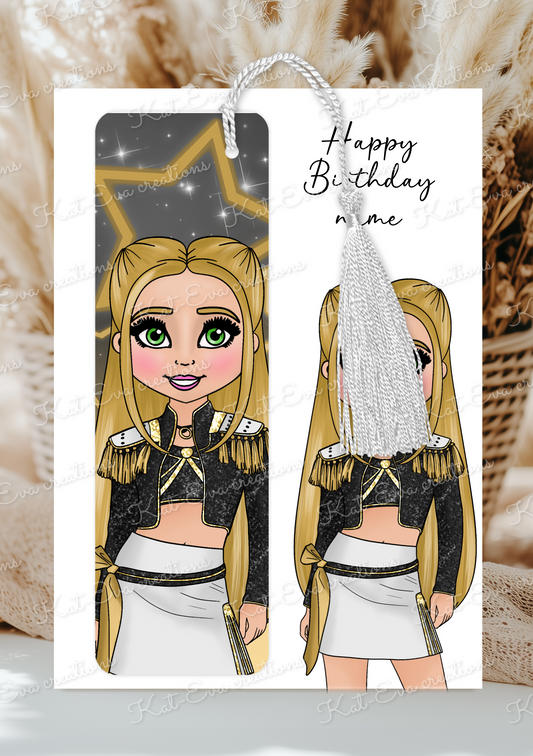 pop personalised bookmark and card