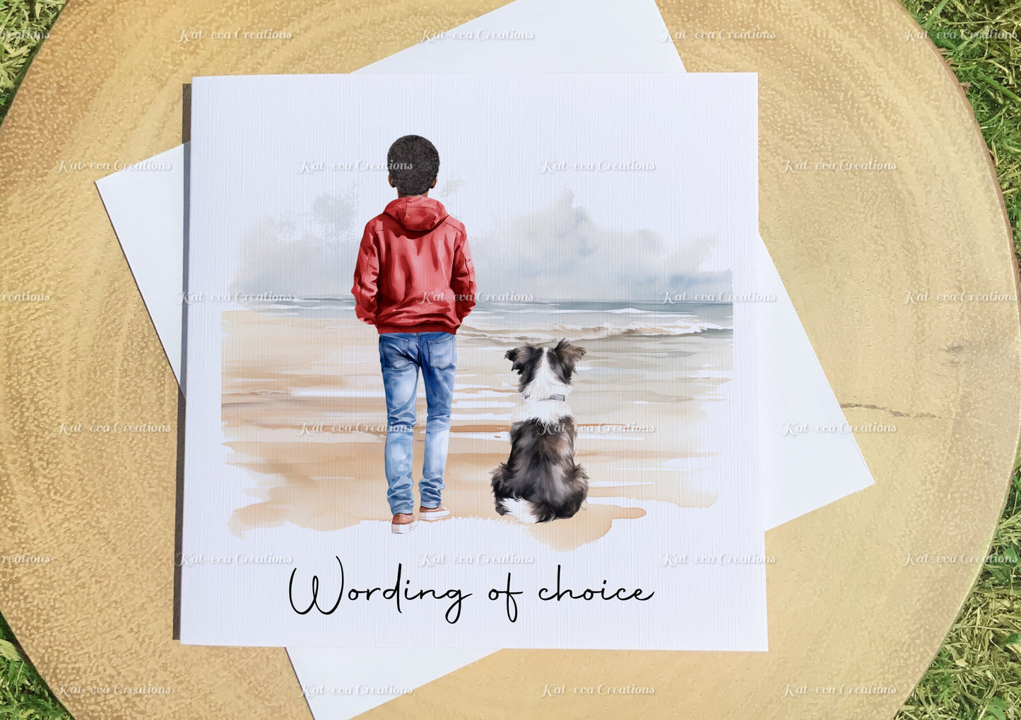 Dog card. personalised dog card. Lots of different people and dogs available