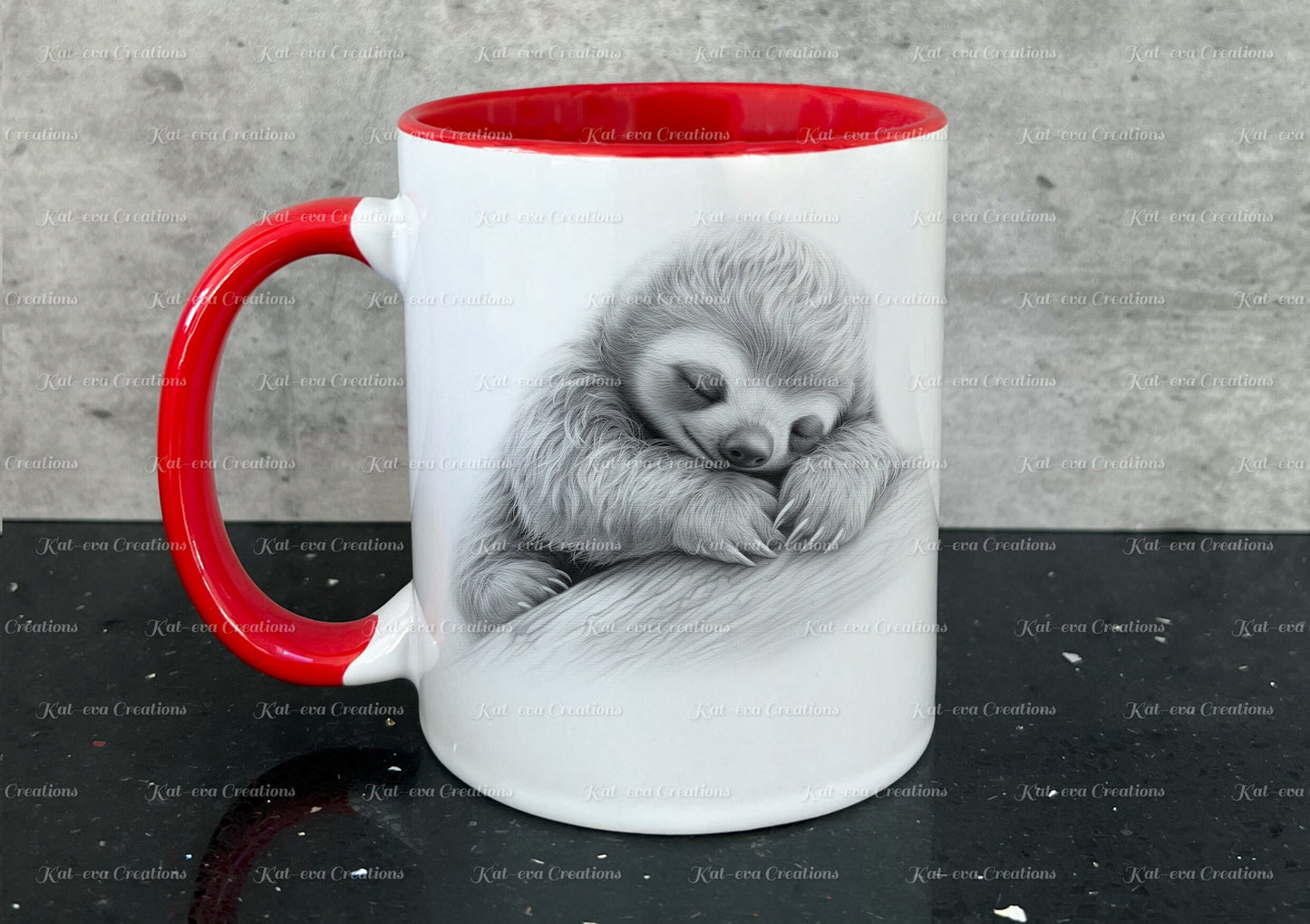 sloth mug. Personalised baby sloth cup. Ideal gift for Christmas. Birthday, secret santa or stocking filler