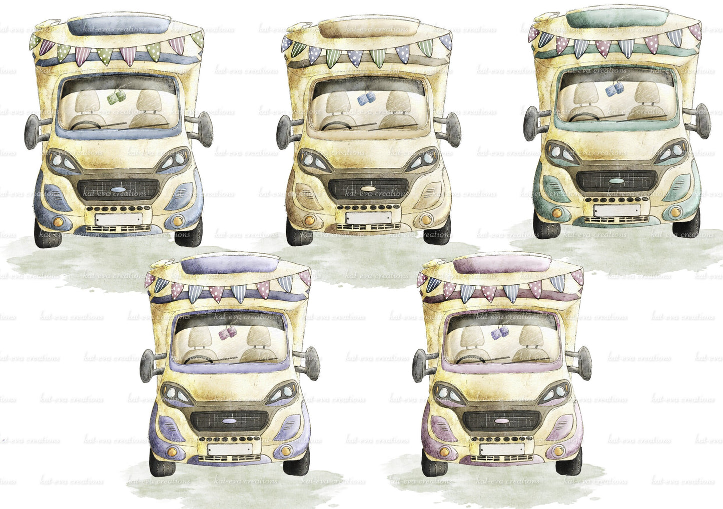 motorhome mug. personalised vintage motorhome cup. Campervan mug. choice of colours