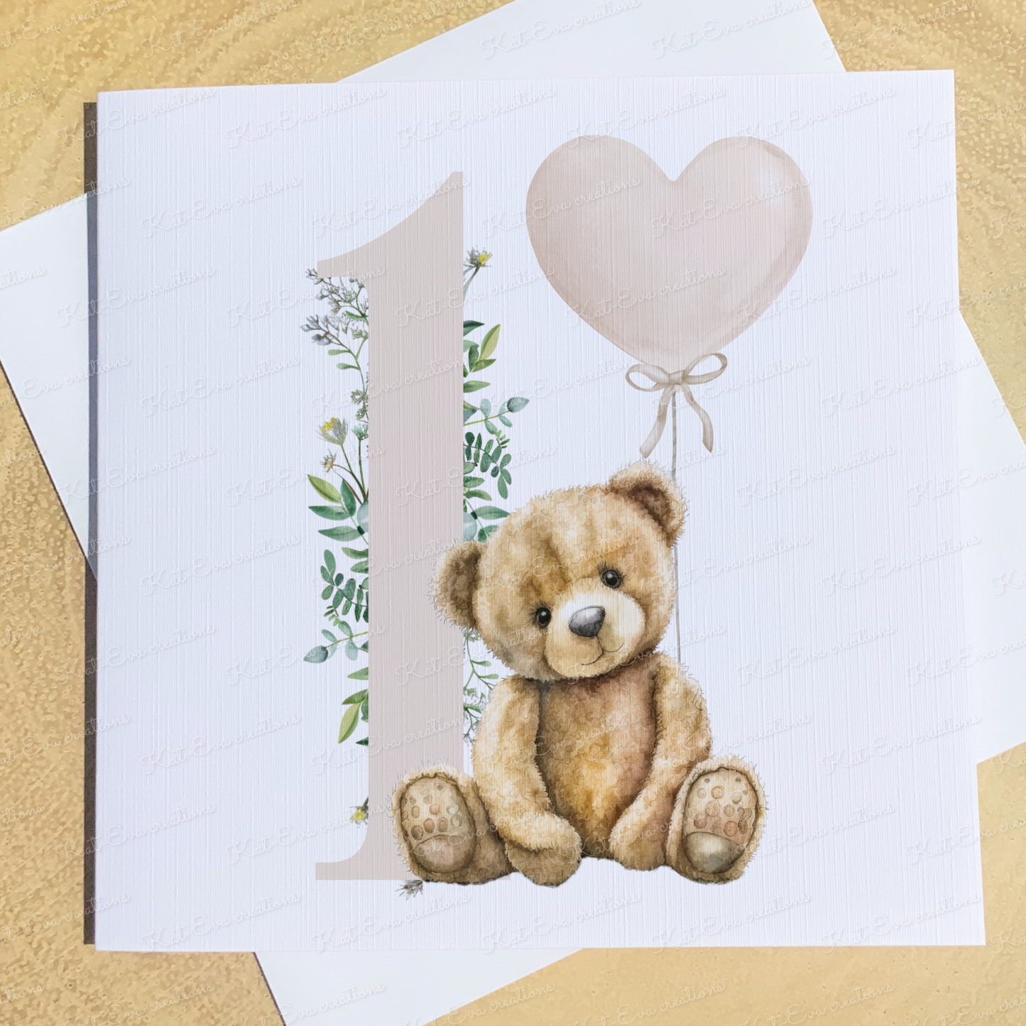 Bear birthday card