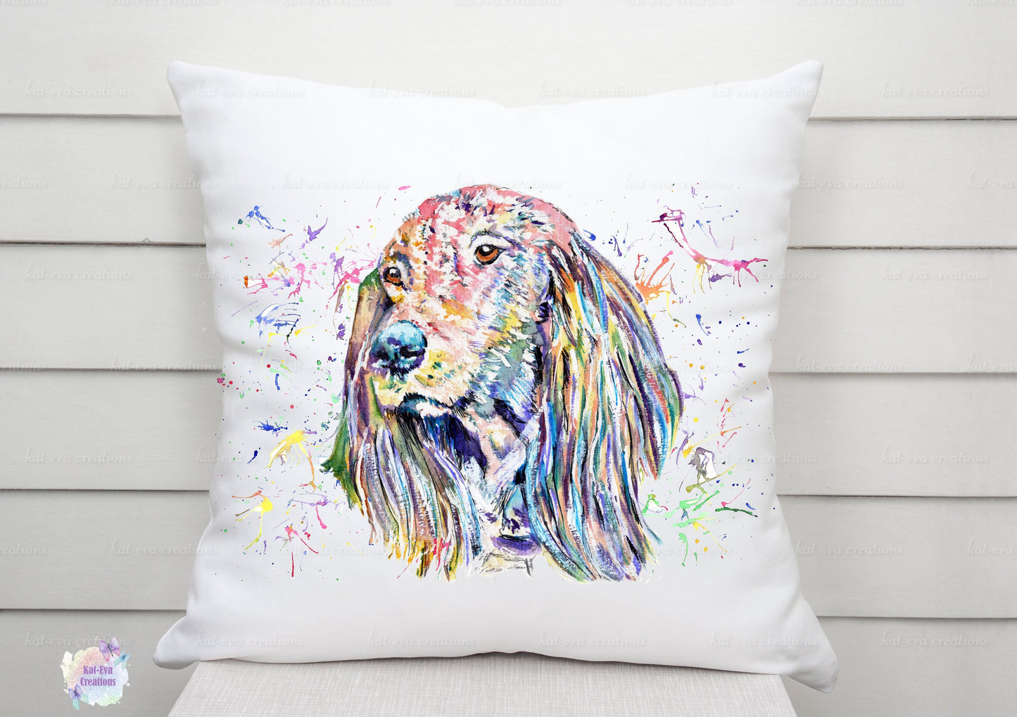 Beautiful spaniel cushion. can be personalised.