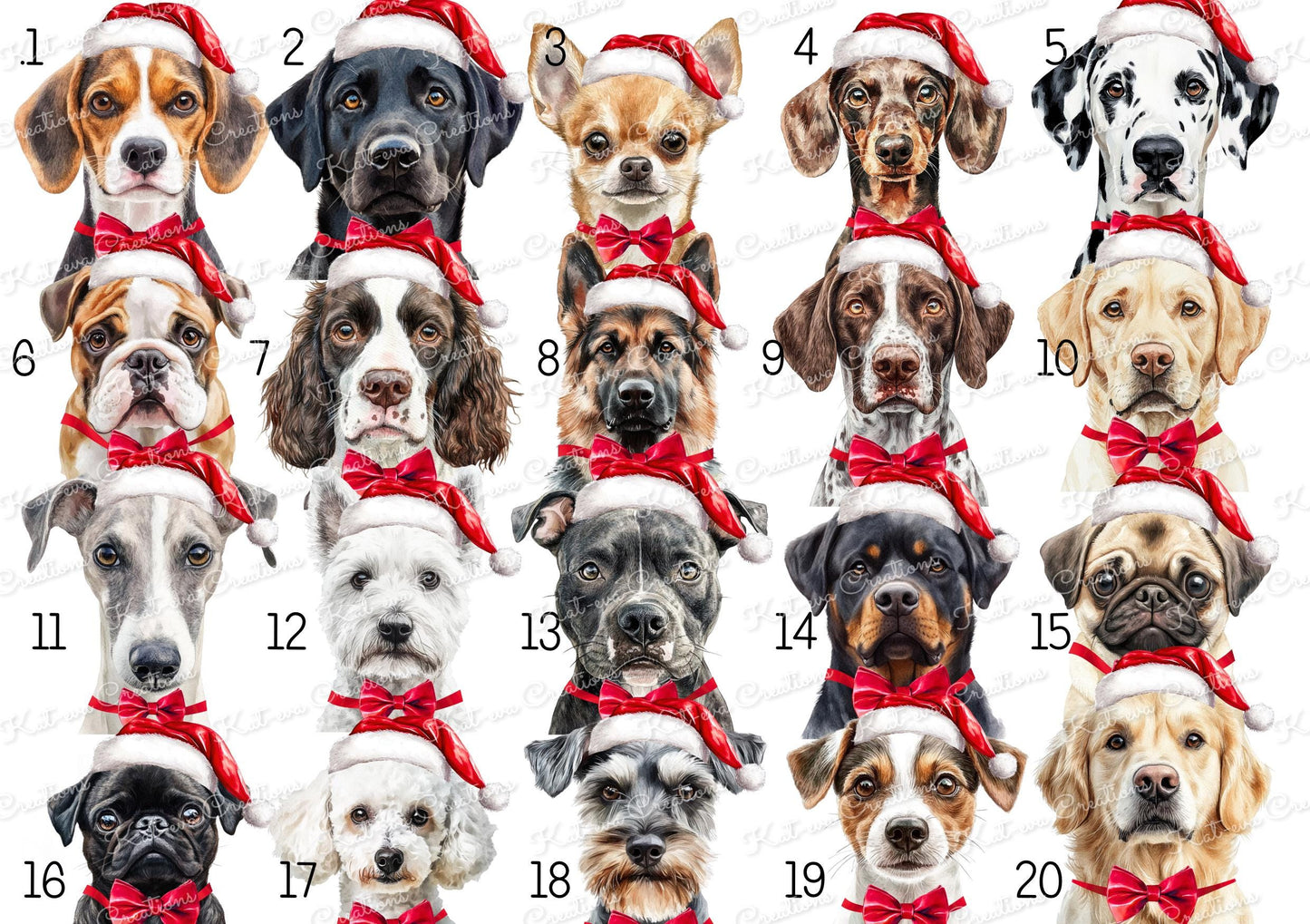 Dog Christmas decoration. Personalised ceramic dog decoration. Ideal christmas gift, secret santa present, Stocking filler. xmas eve box