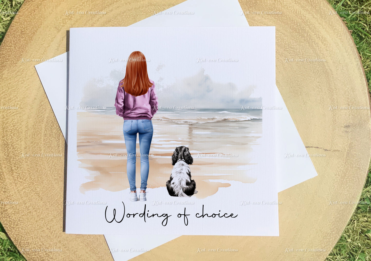 Dog card. personalised dog card. Lots of different people and dogs available