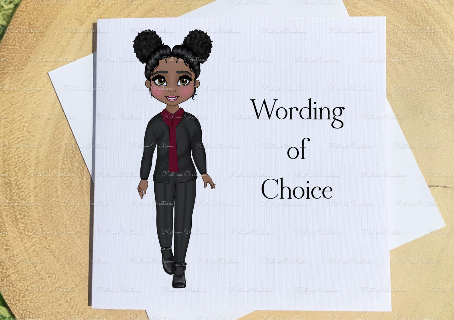 First day at school card. Personalised school card. Good Luck card. Back to school gift. Lots of choices available.