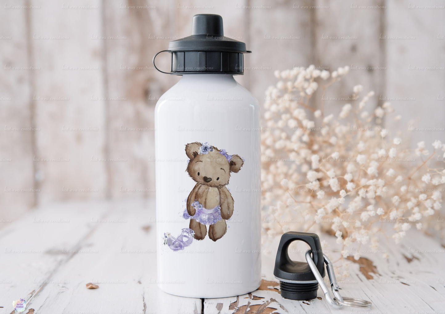 Personalised water bottle Ideal gift for Flower girl, page boy, 600ml water bottle. birthday or easter gift