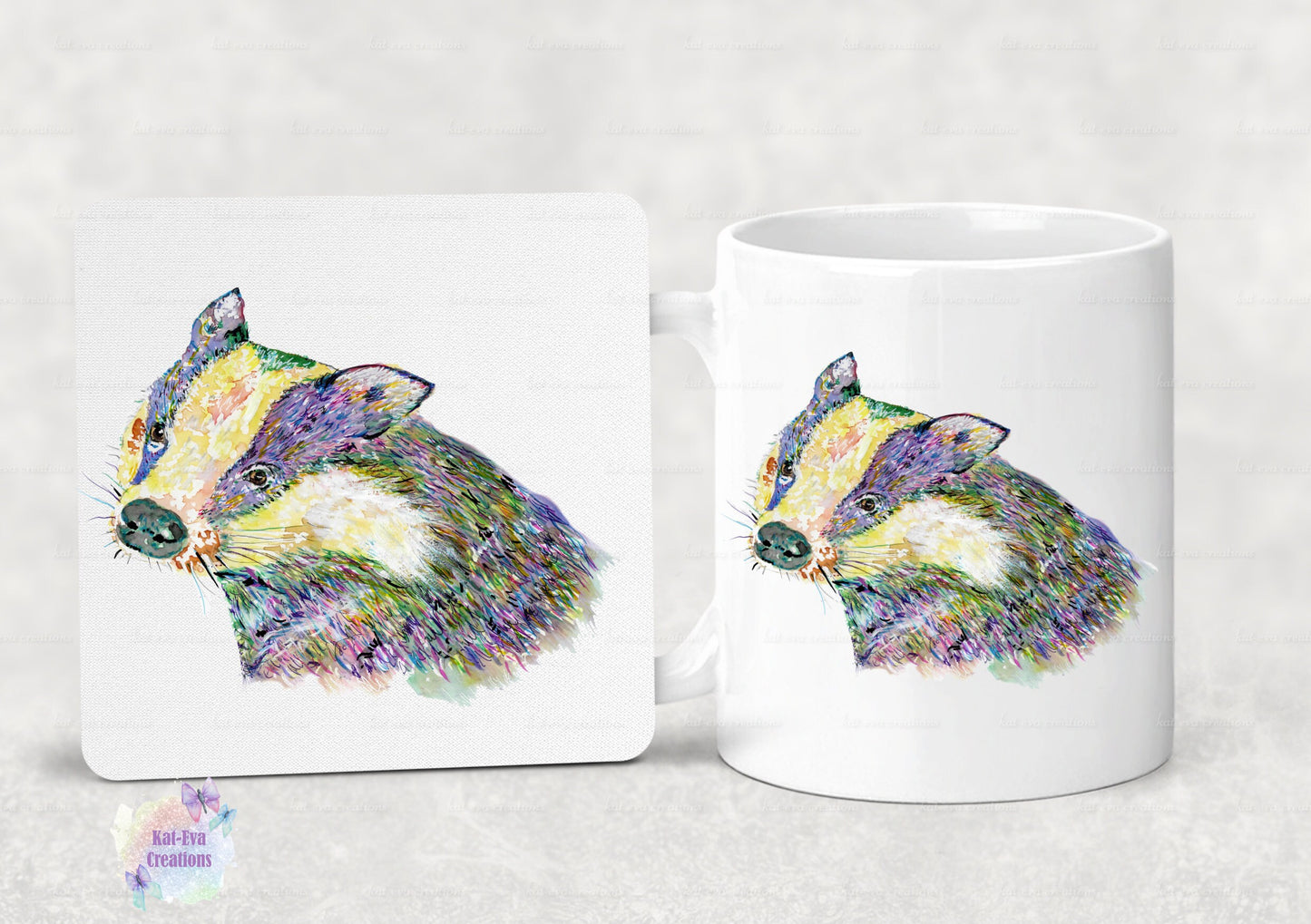 personalised badger mug. badger cup. beautiful christmas or birthday present. secret santa gift. xmas eve mug or stocking filler