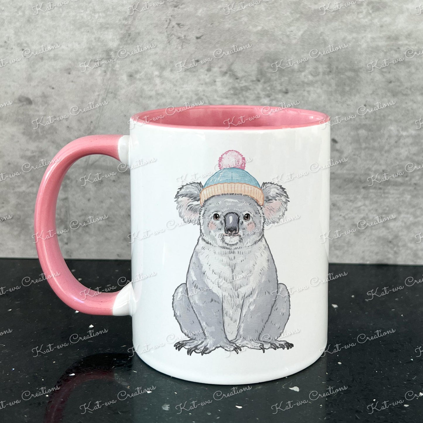 koala mug, can be personalised. Australian animal mug. secret santa present. ideal christmas or birthday gift. christmas eve box