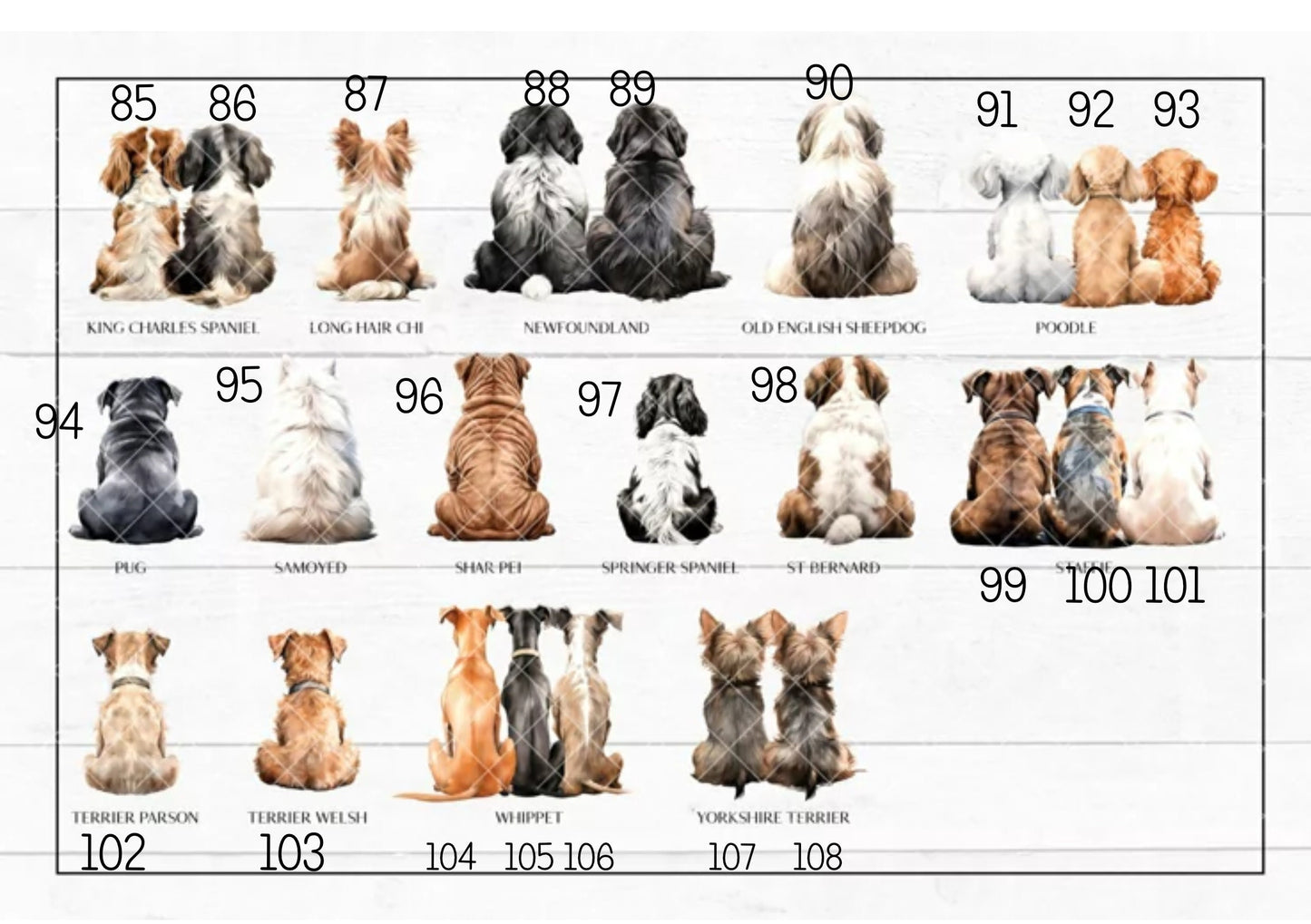 Dog and owner mug. personalised dog mug. Lots of different dogs available