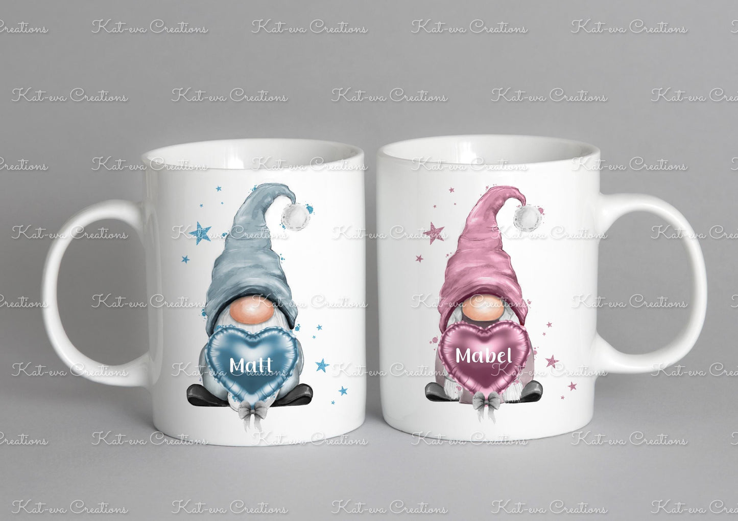 personalised gnome mug. personalised gonk mug. Choice of colour. Ideal christmas gift, secret santa present, birthday, wedding or engagement