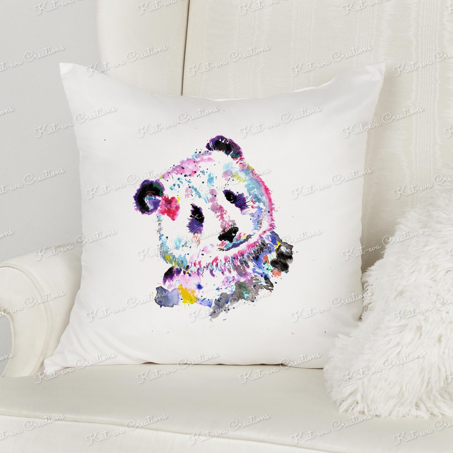 panda cushion. Personalised panda pillow. Ideal birthday gift or Christmas present. secret santa gift. ideal new home decor