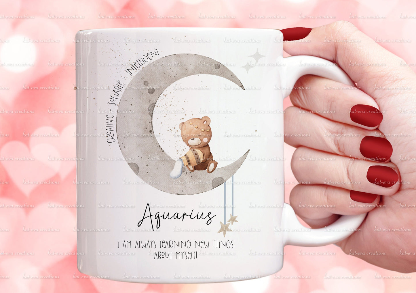 Zodiac mug, personalised zodiac cup. aquarius, pisces, aries, taurus, gemini, cancer, leo, virgo, libra, scorpio, sagittarius, capricorn