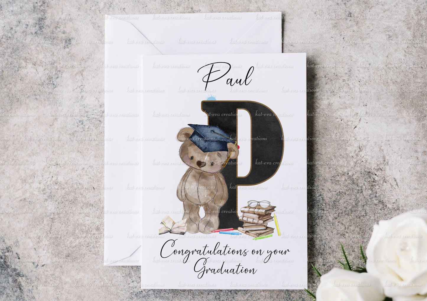 Graduation Card. A5 personalised card for graduates