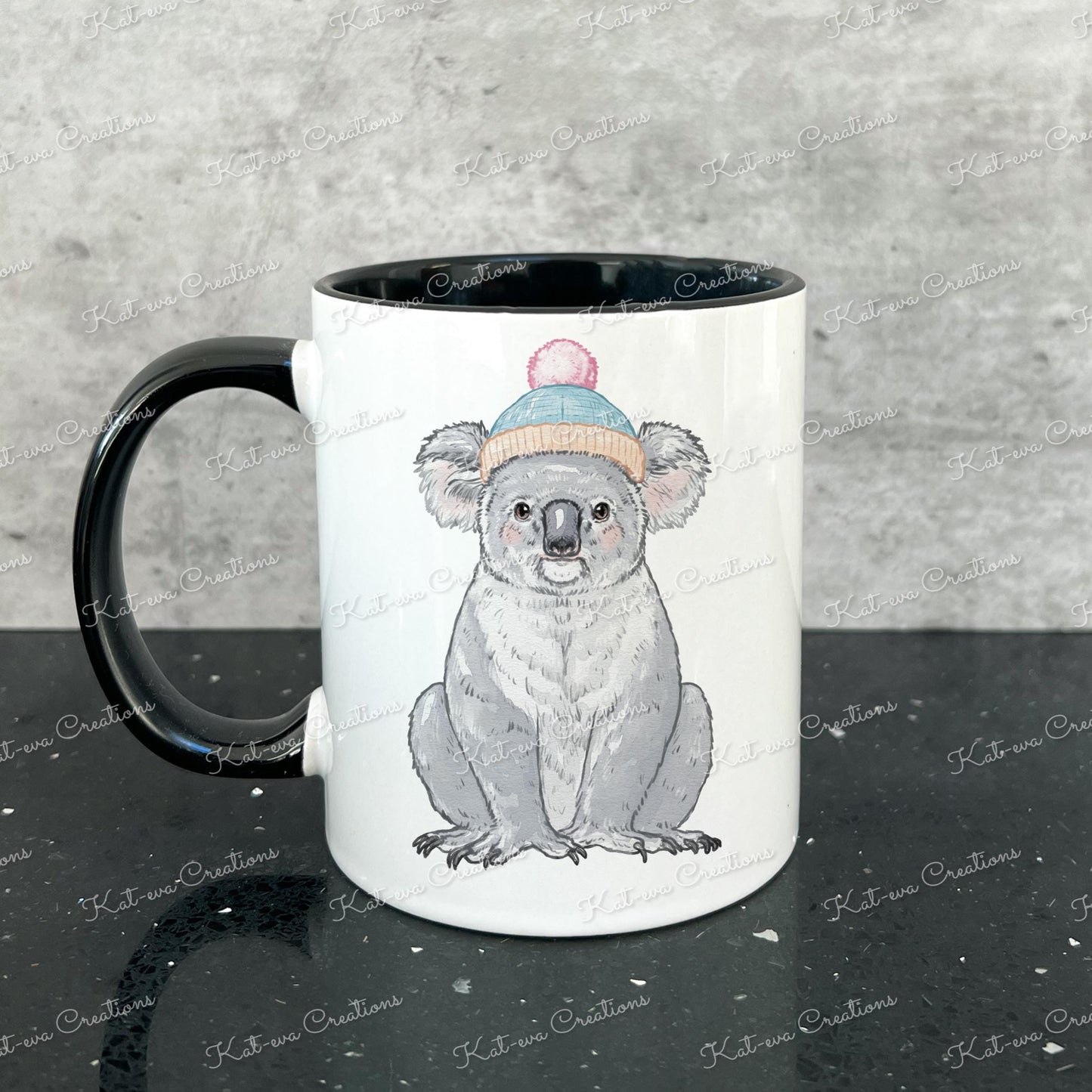 koala mug, can be personalised. Australian animal mug. secret santa present. ideal christmas or birthday gift. christmas eve box