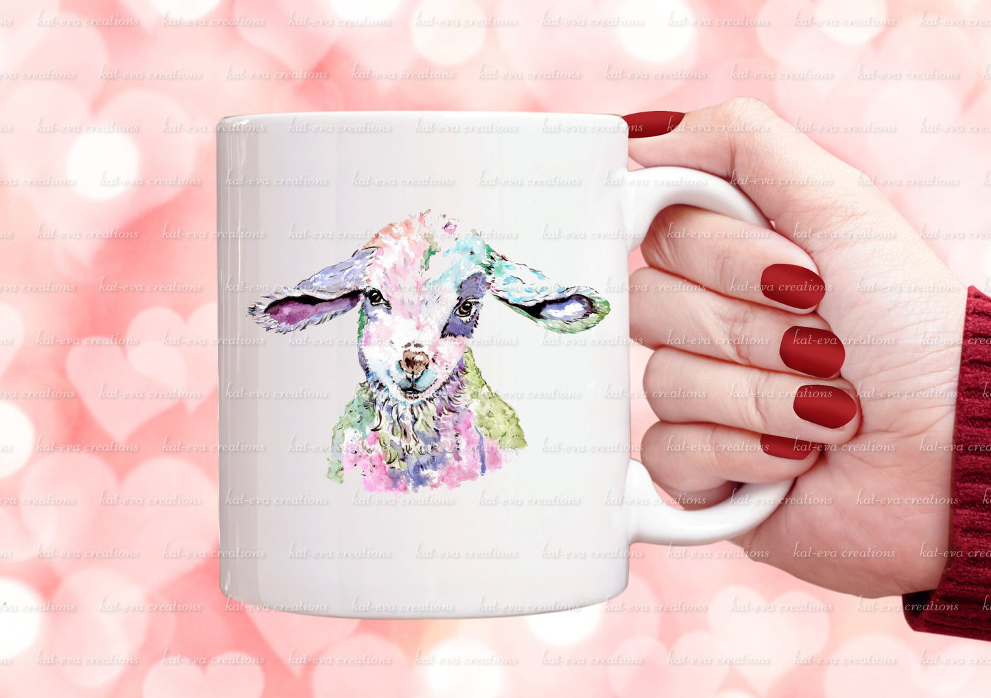 Personalised lamb / sheep mug