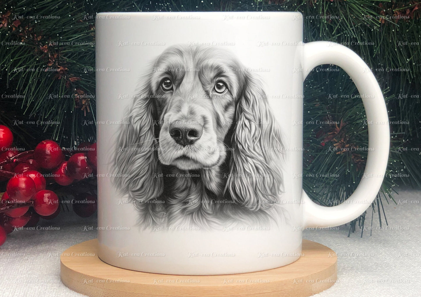 spaniel mug. Gorgeous cocker spaniel Cup. Ideal for birthday, secret santa, stocking filler or Christmas present