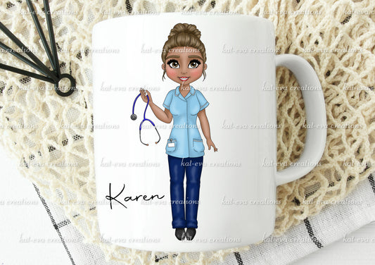 personalised Nurse mug