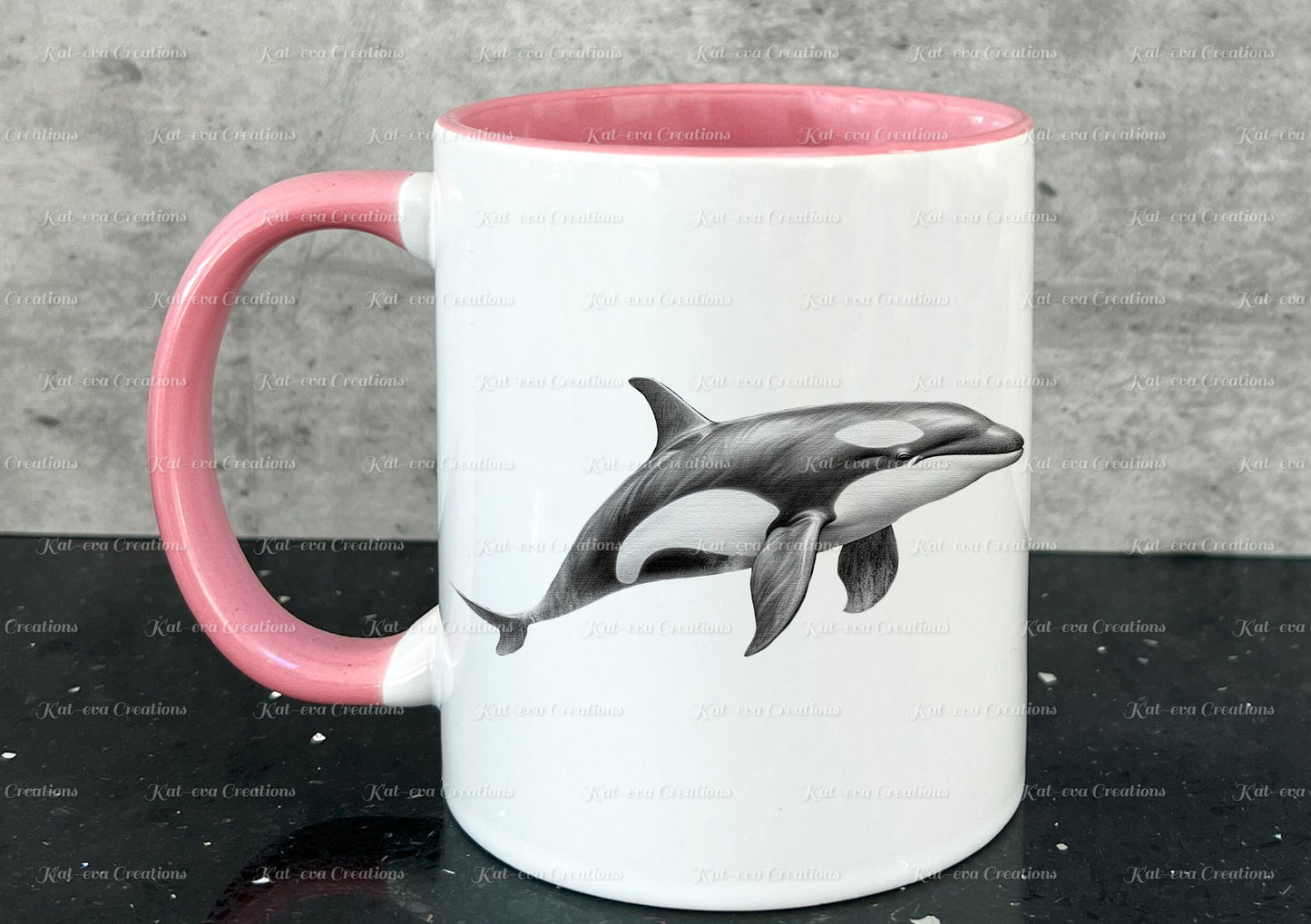 Whale mug. Personalised sketch whale cup. Ideal gift for Christmas. Birthday, secret santa or stocking filler