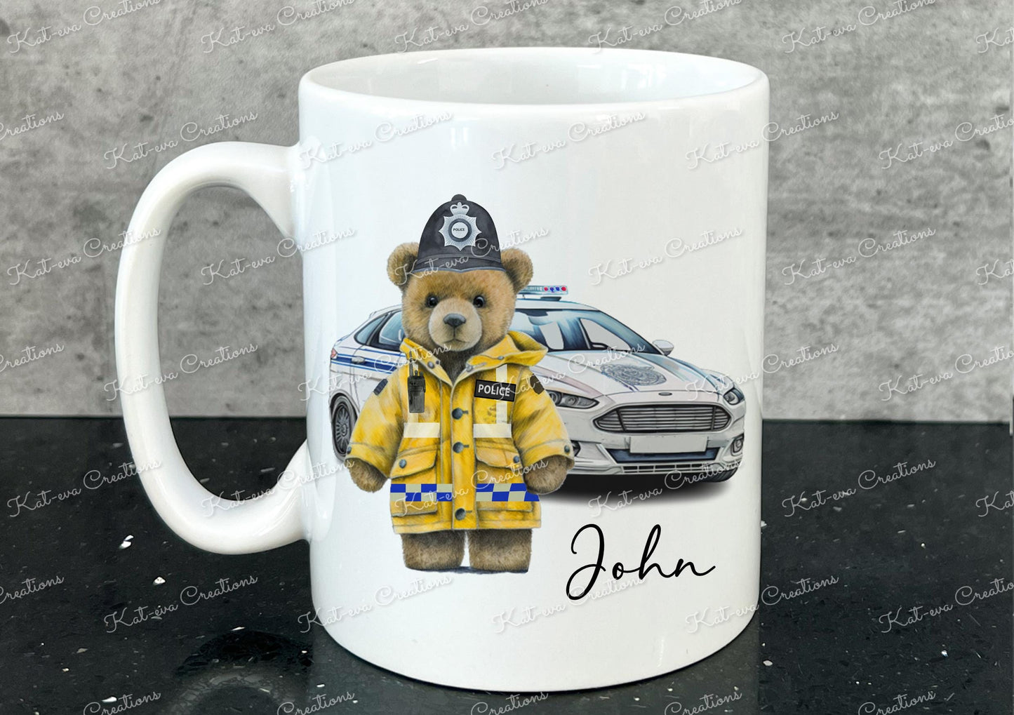 personalised Police man mug. Policewoman cup. Secret santa present. christmas gift birthday present