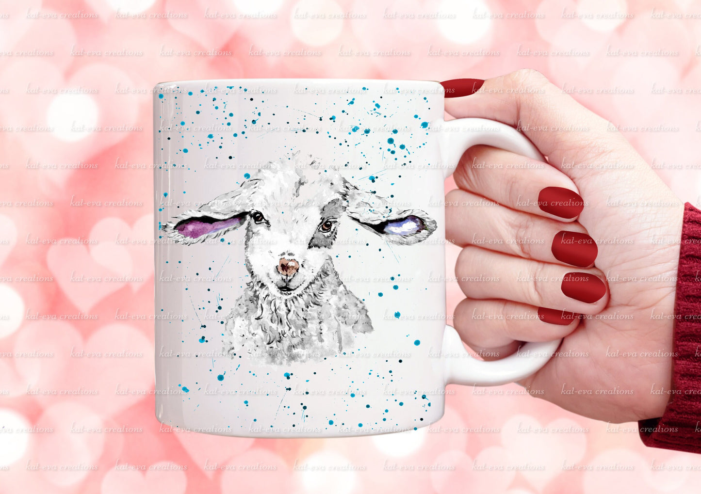 Personalised lamb / sheep mug