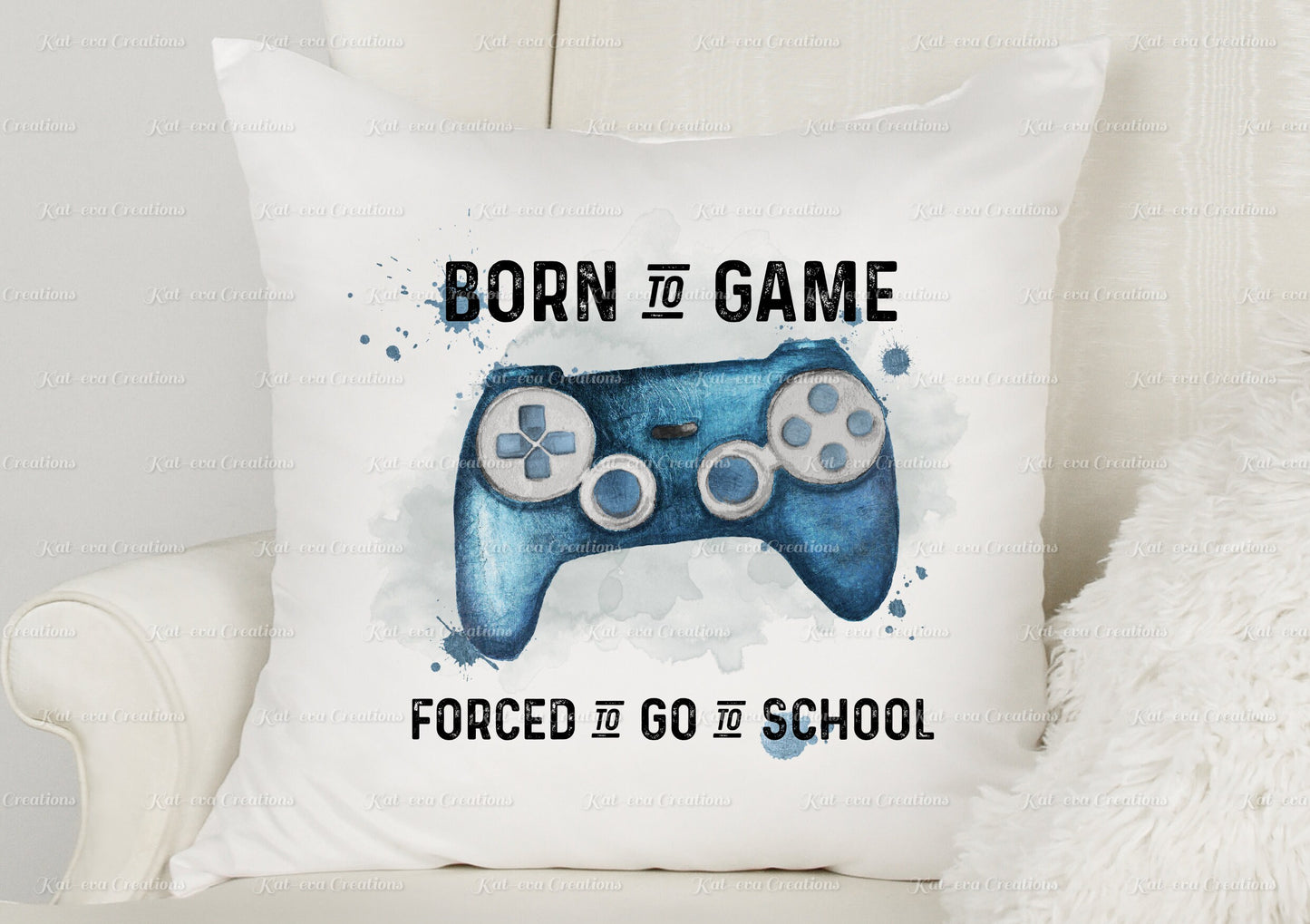 personalised gaming, Gamer cushion. Choice of controller colour. ideal Christmas, birthday or secret santa gift
