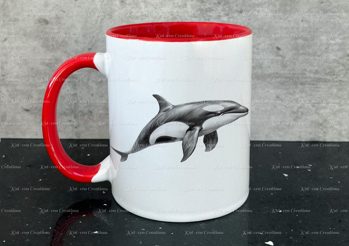 Whale mug. Personalised sketch whale cup. Ideal gift for Christmas. Birthday, secret santa or stocking filler
