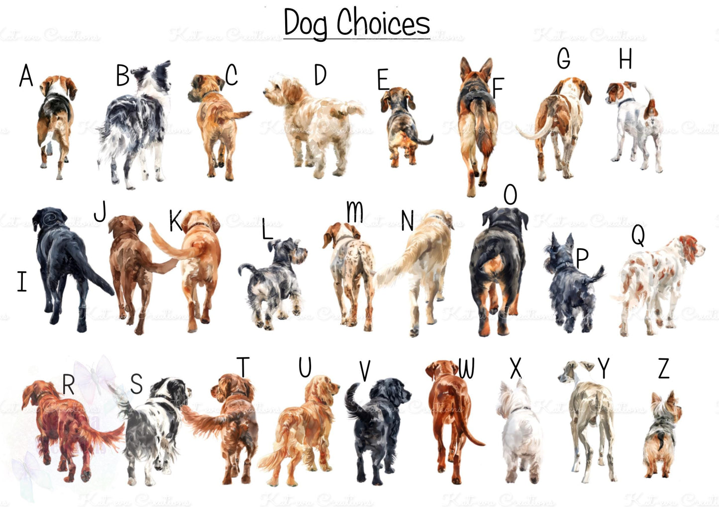 Dog card. Country famer family card. personalised dog card. Lots of different people and dogs available