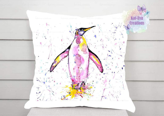Beautiful penguin cushion. can be personalised