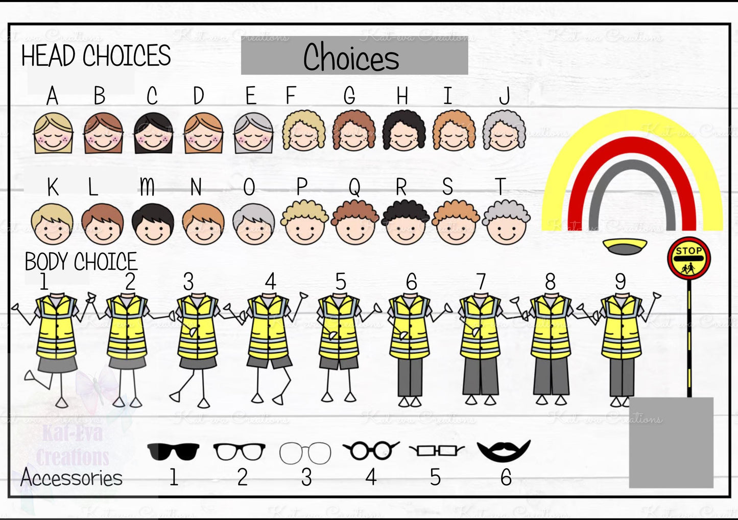 personalised lollipop lady / man / crossing stick man rainbow 11oz mug or mug and coaster set