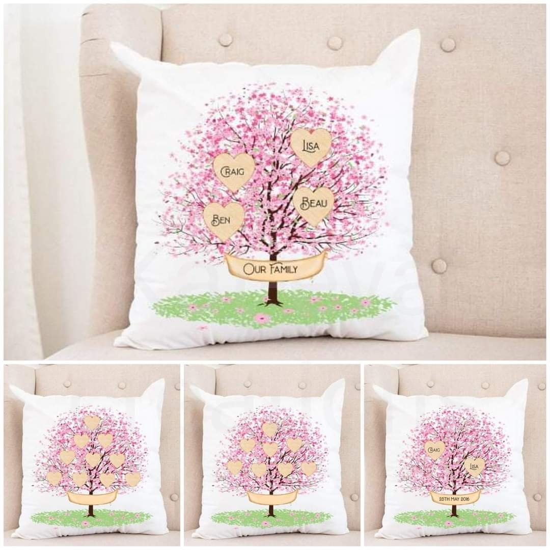 Family tree cushion