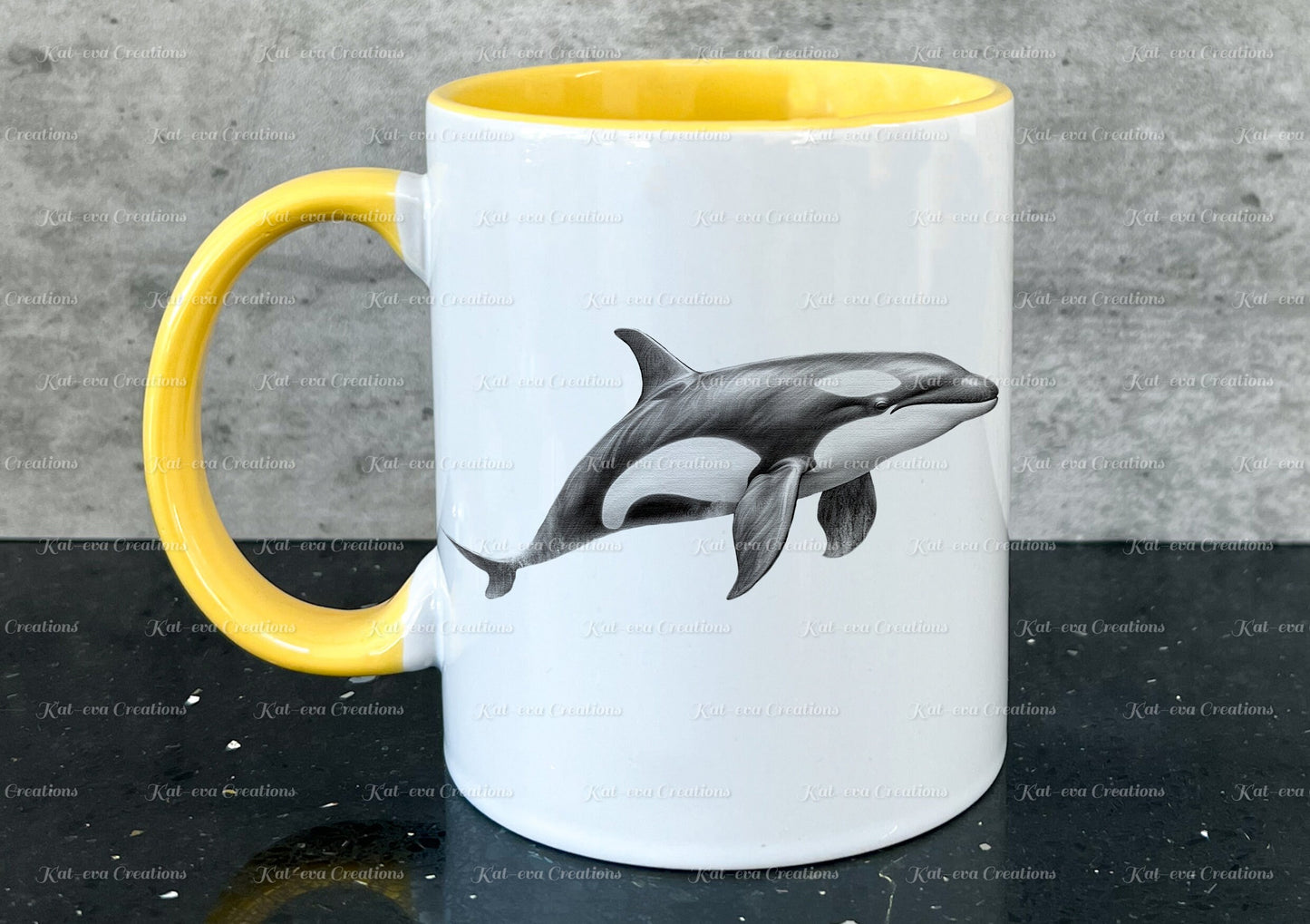 Whale mug. Personalised sketch whale cup. Ideal gift for Christmas. Birthday, secret santa or stocking filler