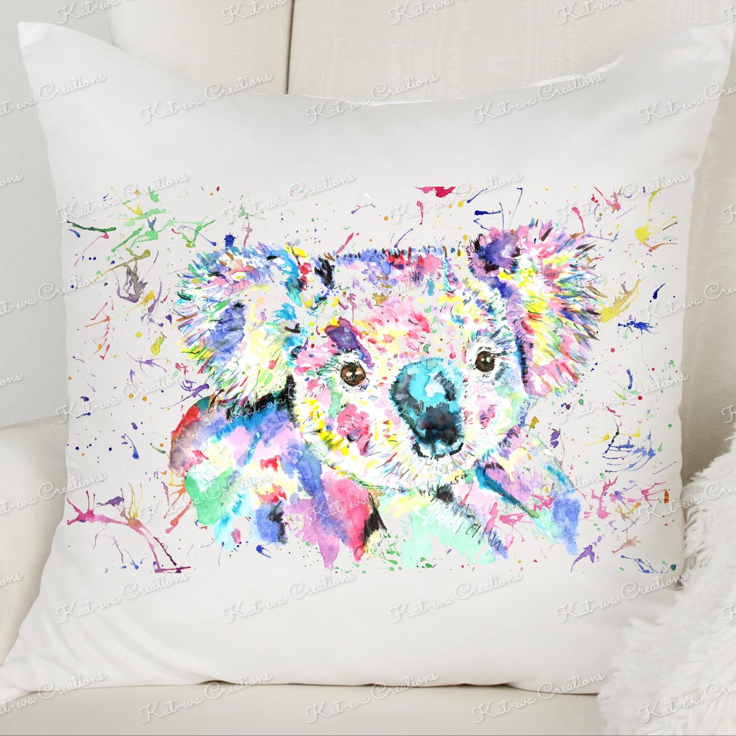 Koala cushion. Personalised Koala pillow. Ideal for lounge or bedroom. Christmas or birthday gift or secret santa present