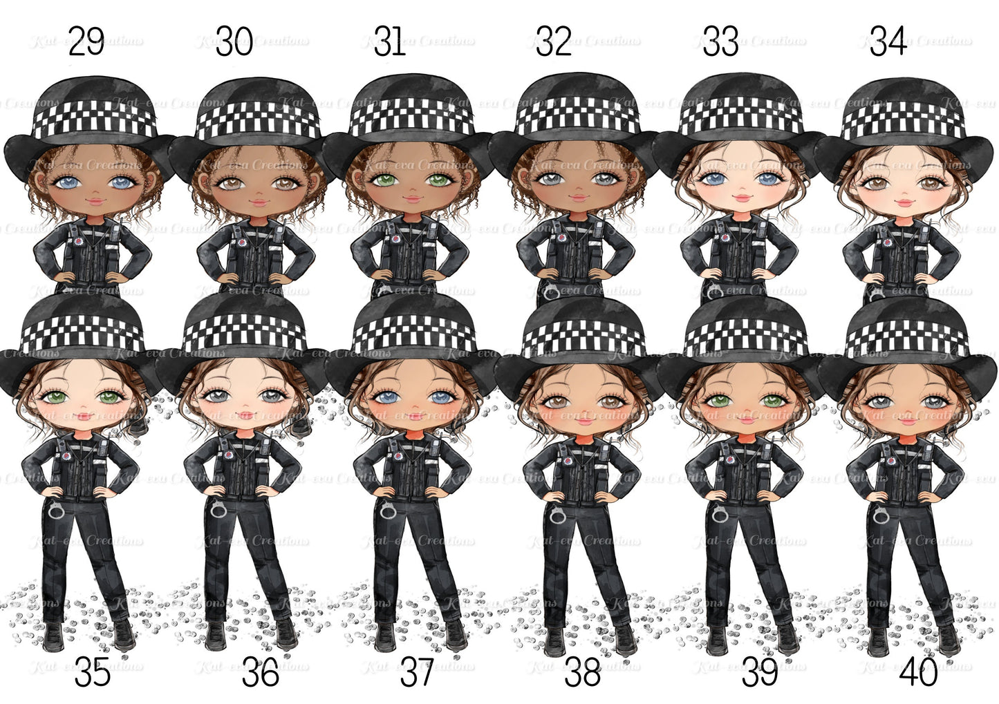 personalised police woman mug. police lady, police man