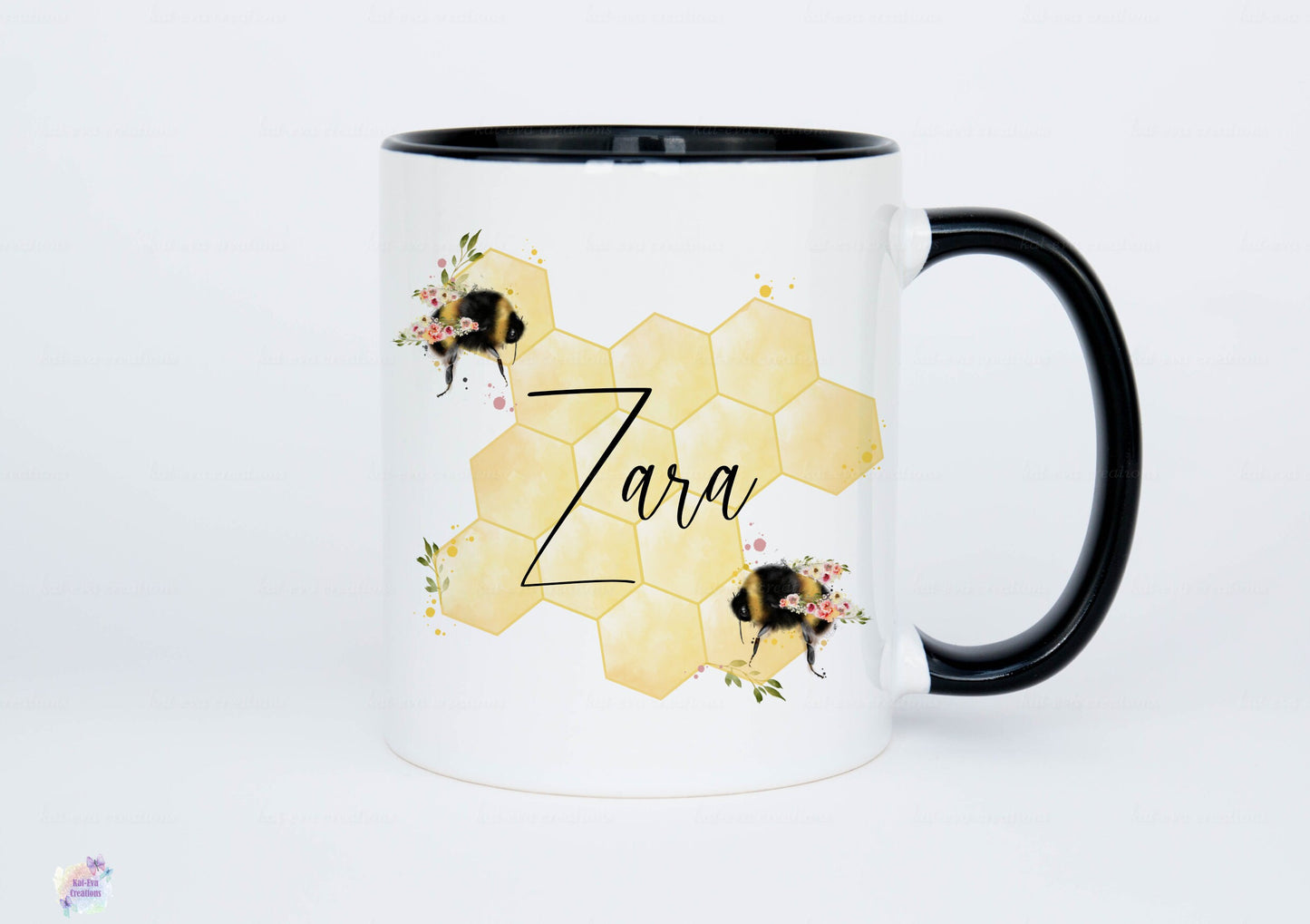 Stunning personalised bee mug or mug and coaster set Ideal christmas, birthday or mothers day gift