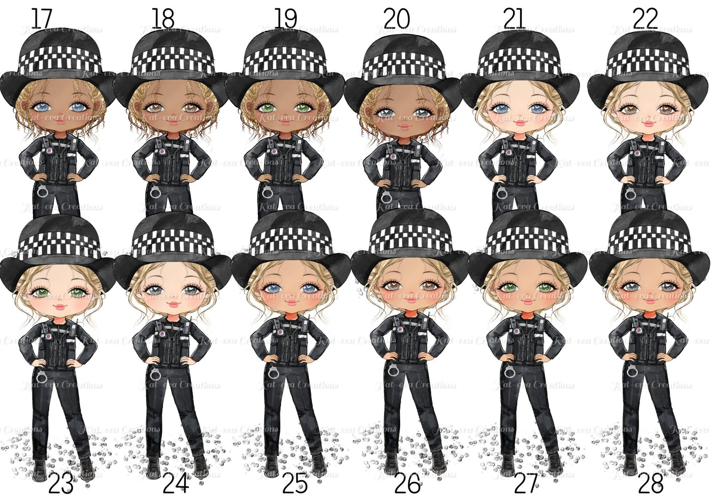 personalised police woman mug. police lady, police man