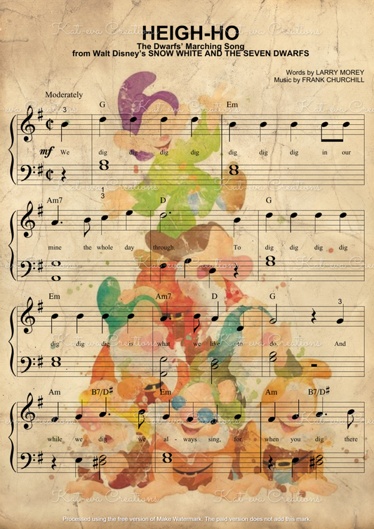 Musical Prints x 3