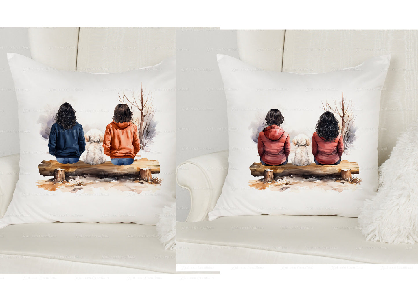 Dog cushion. personalised dog pillow. Lots of different people and dogs available. ideal gift for mother's day or birthdays