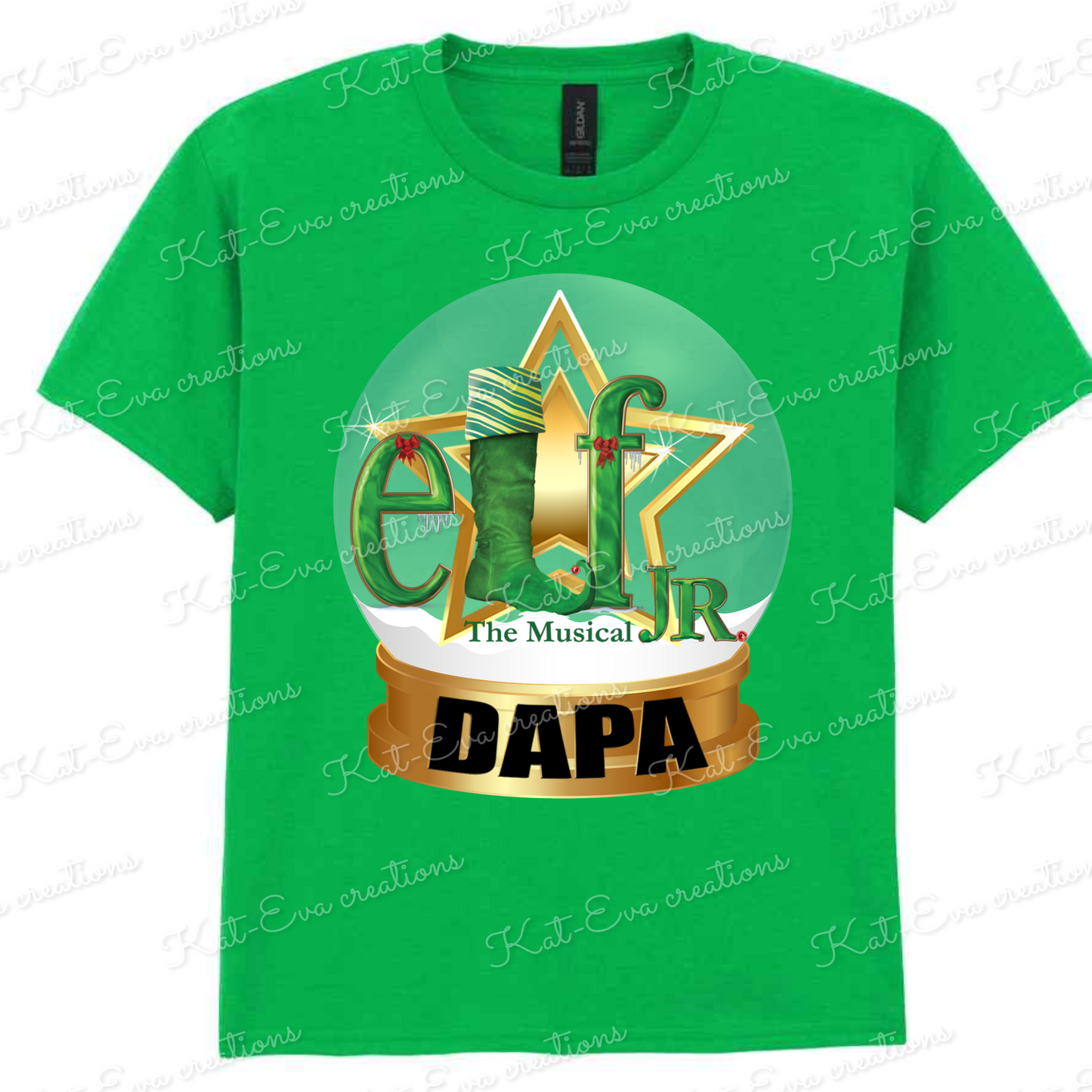 Dapa elf Tshirt Adult Sizes With Name