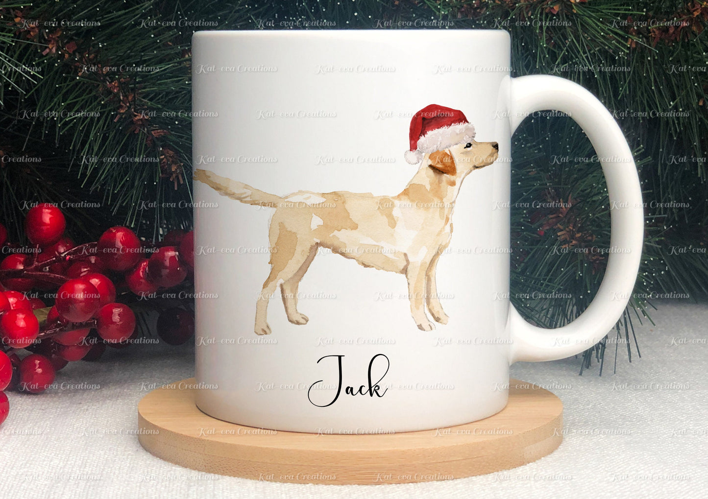 Christmas dog mug. Personalised Christmas mug. Choice of dog breeds. Ideal christmas gift, stocking filler or secret santa present